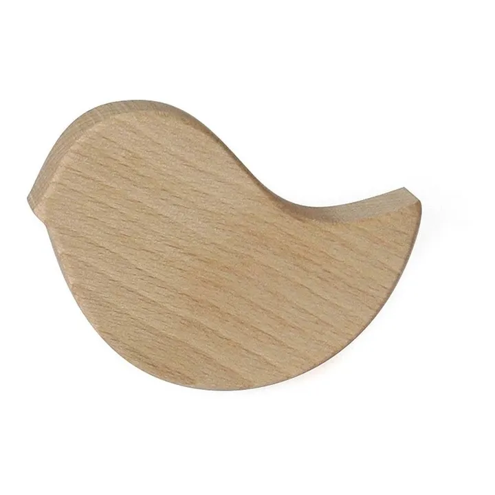 Briki Vroom Vroom Patères nuage, rond, chat, oiseau en bois - Lot de 4