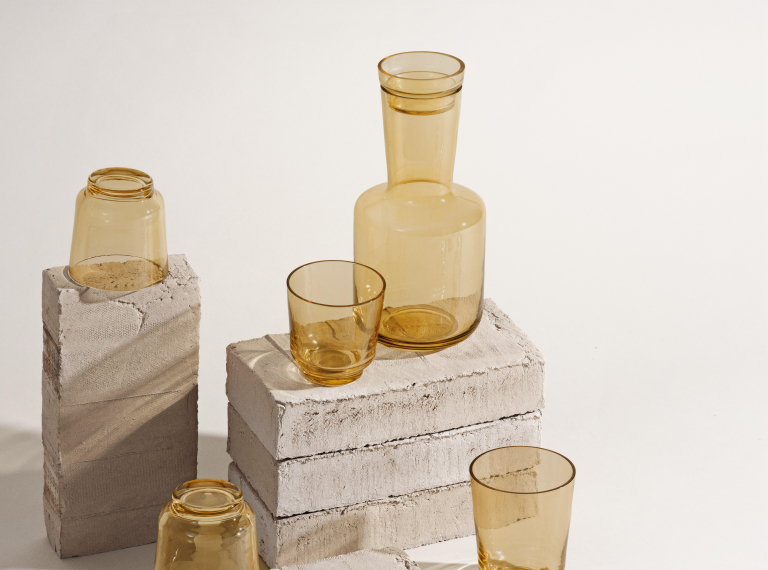 Muuto Raise glas 0.2L set van 2 donkerblauw