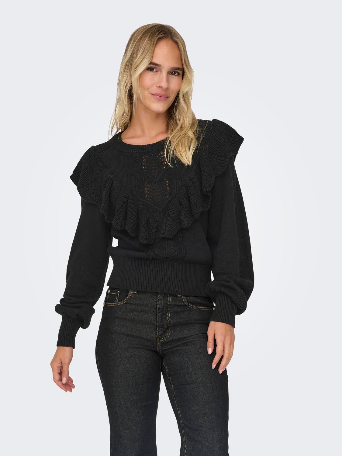 ONLCHERRY Strickpullover Black