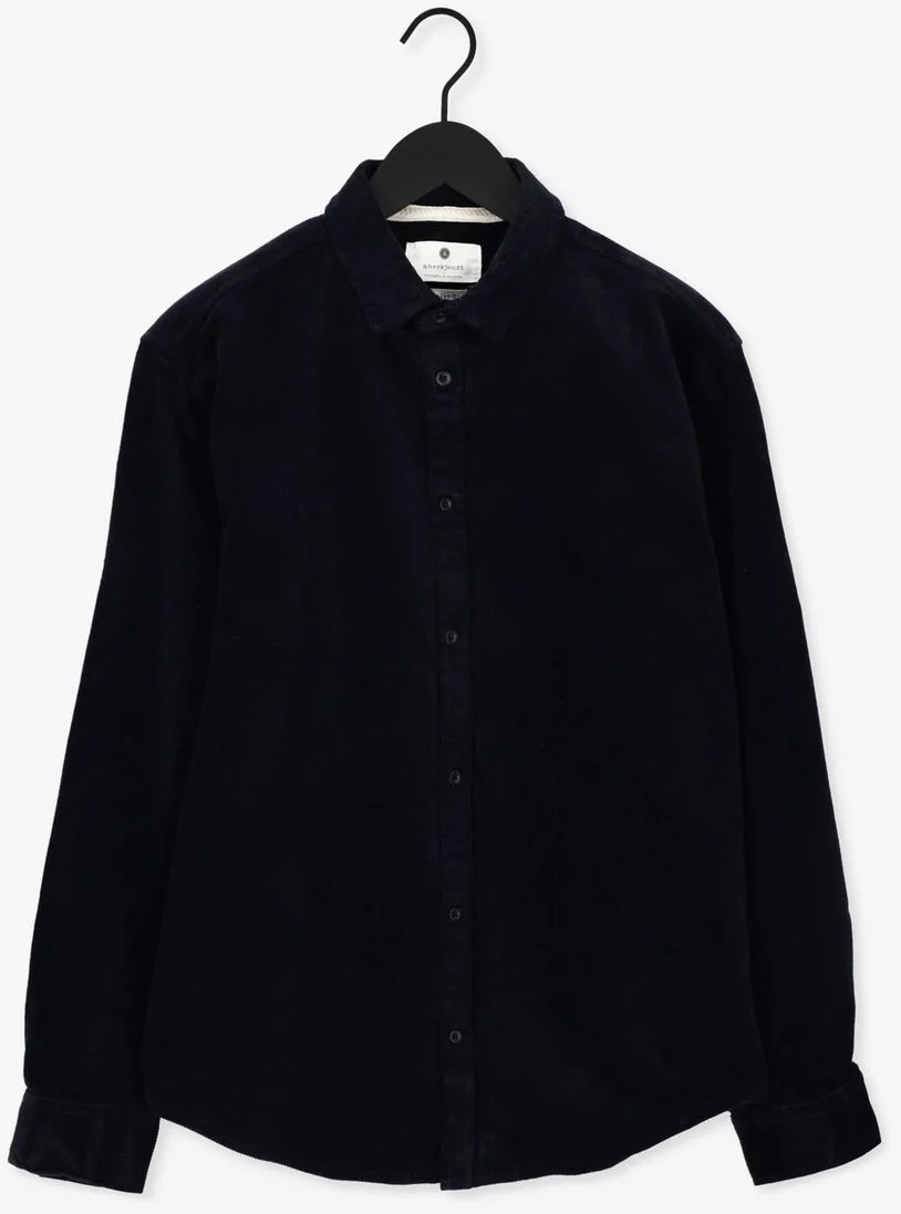 ANERKJENDT donkerblauwe anerkjendt overshirt akleif corduroy shirt