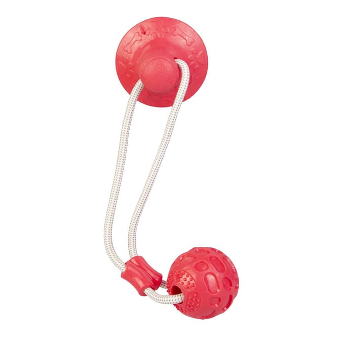 Hundespielzeug - Spielball mit Seil - ca. 39 cm