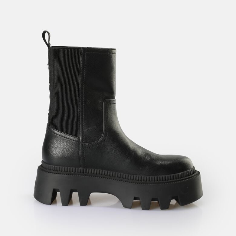 Flora Chelsea HI Bottes vegan, noir