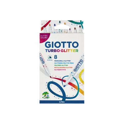 GIOTTO Turbo Glitter - 8 Feutres