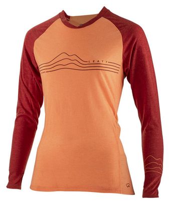 Maillot Manches Longues Femme Leatt MTB AllMtn 3.0 Orange