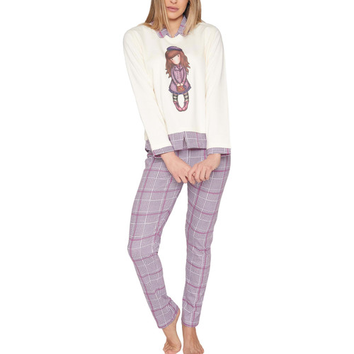 Admas - Pijama pantalón y top Le Beret Santoro Blanco