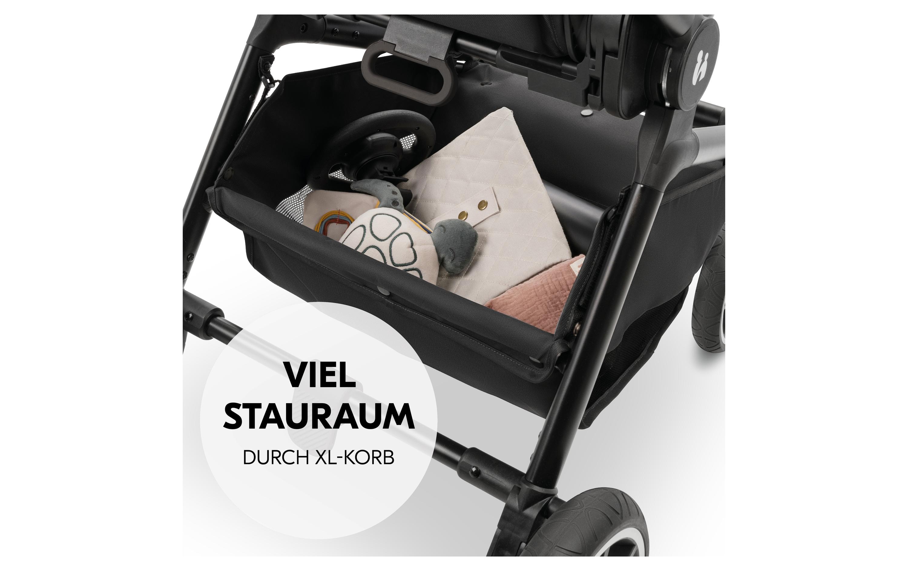 Kinderwagen Move N Care Set Black<br>Multifunktionales Kinderwagen-Set