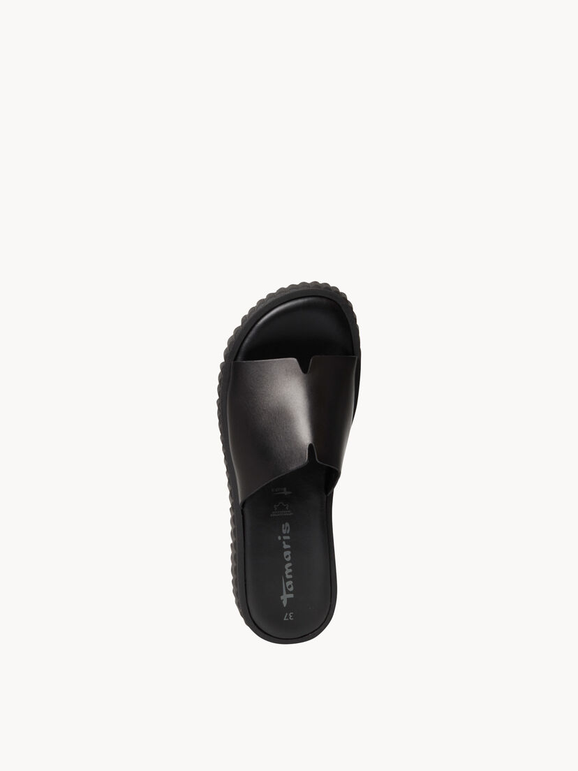 Leren Slipper - zwart