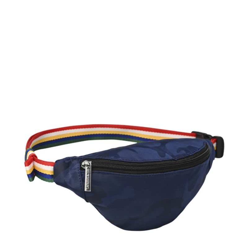 Sac banane 25 cm Camouflage Bleu