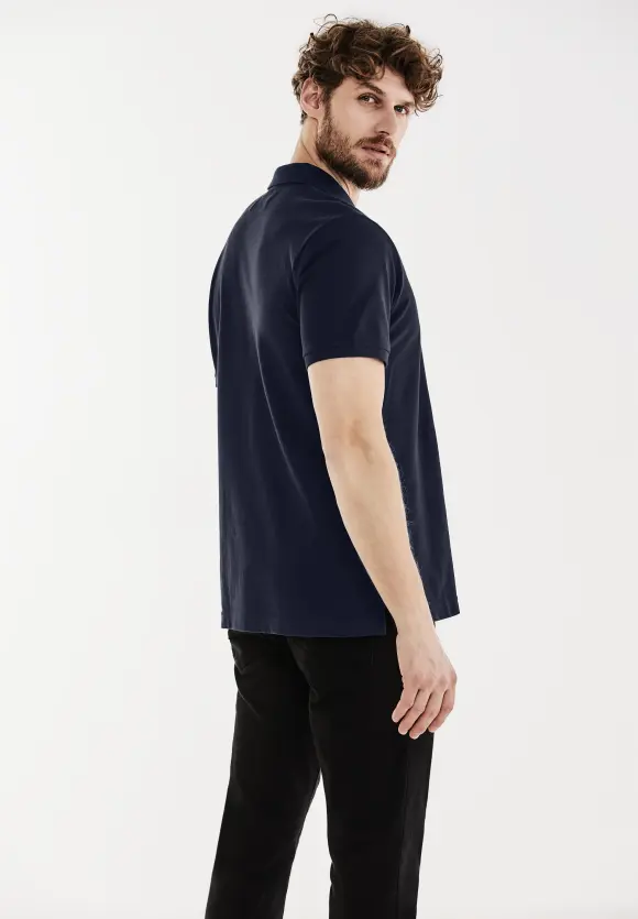 Piquée Poloshirt - eclipse blue