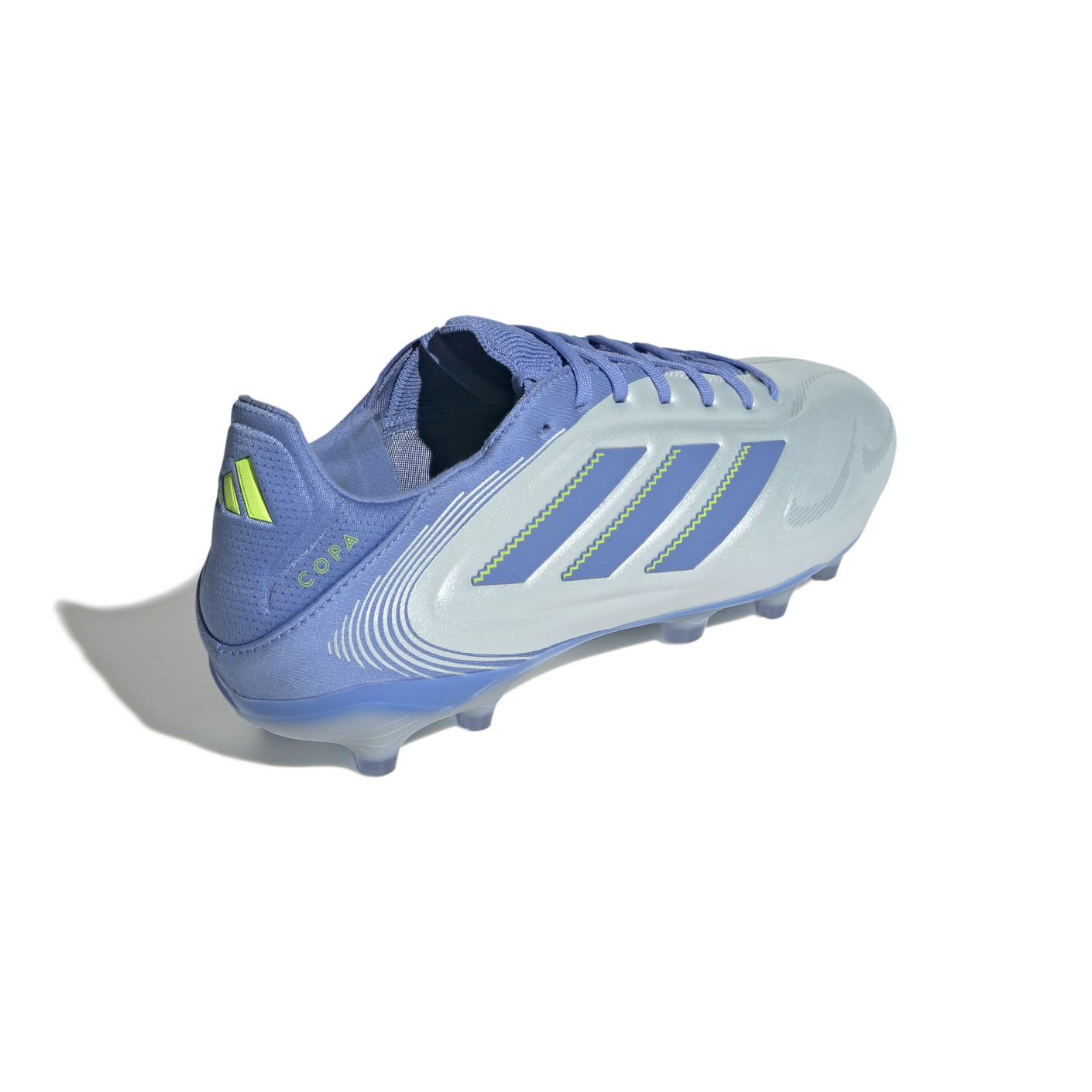 Adidas Copa Pure III Pro Gras Voetbalschoenen (FG) Blauw Grijs Neongeel