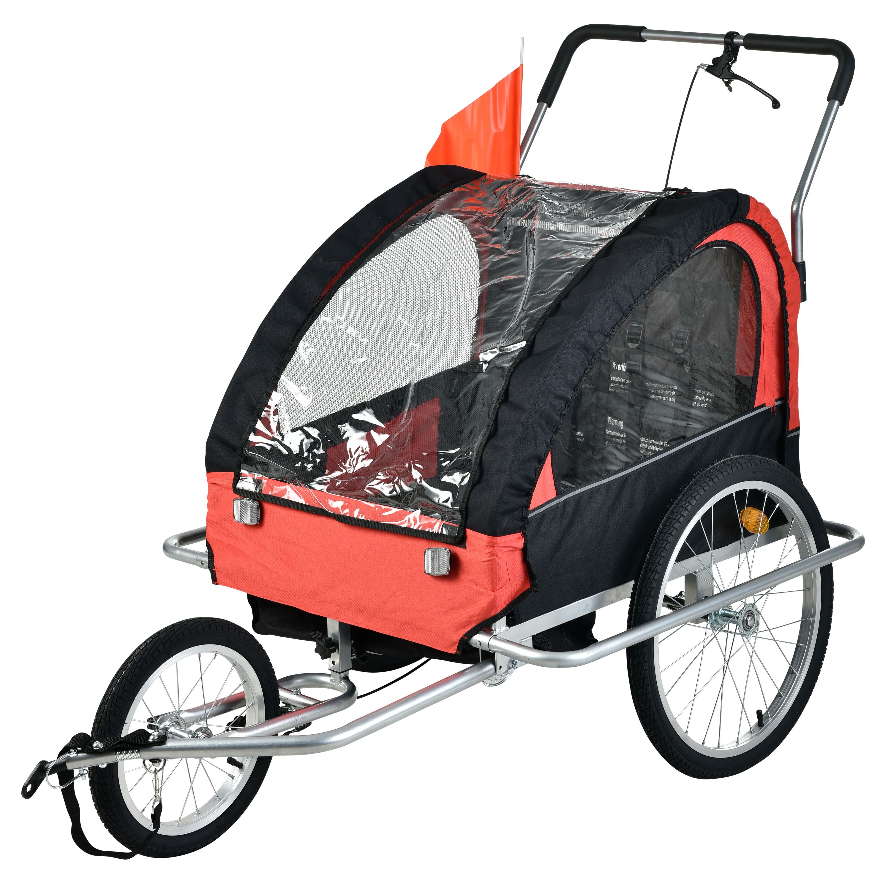 Veloanhänger Jogger 2-in-1 rot