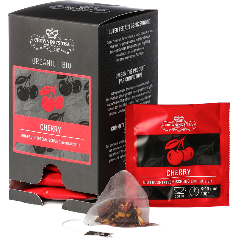 Crowning's Tee Cherry Premium Bio, 2.5 g, 15 Stück
