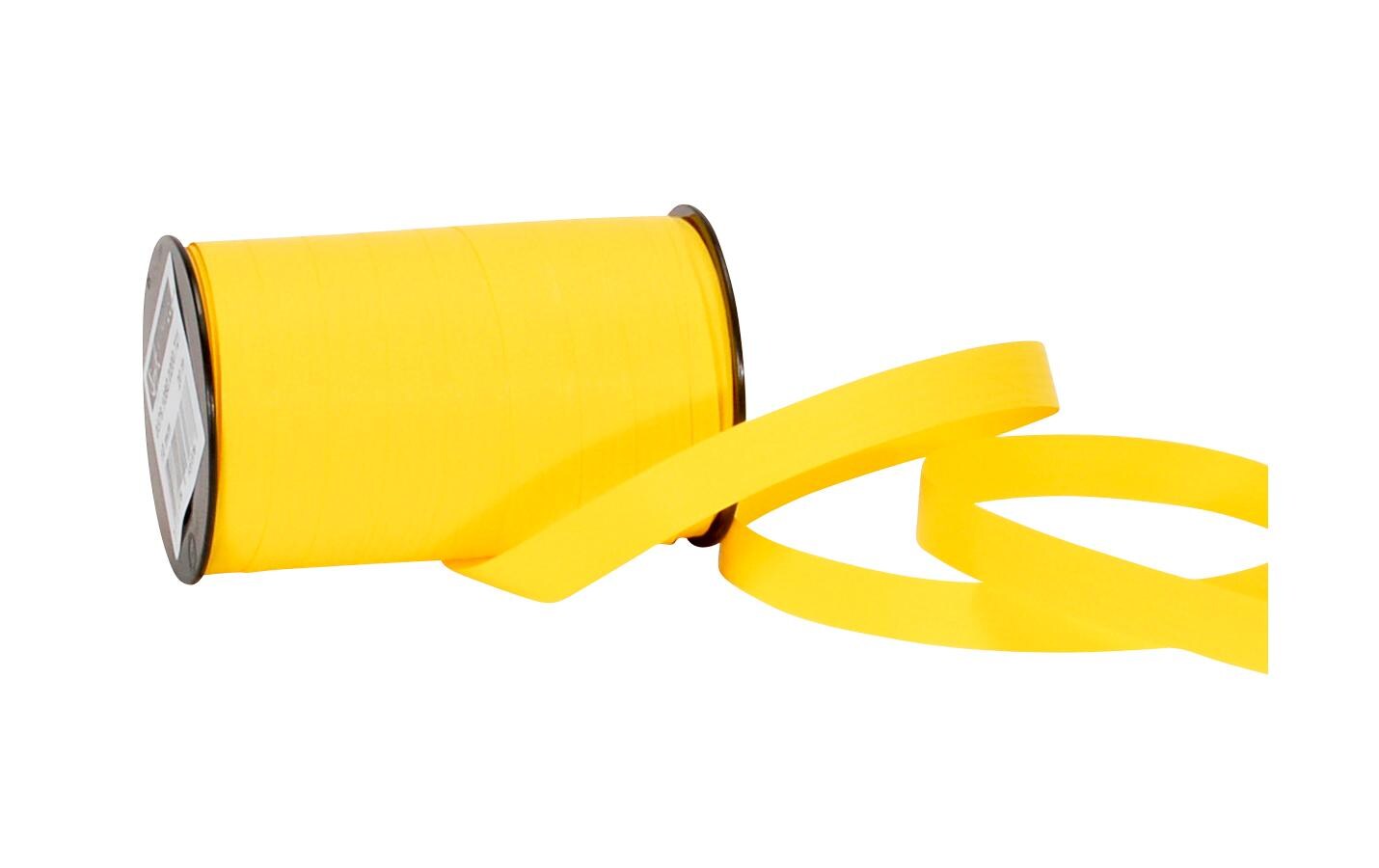 Geschenkband Poly Matt 10 mm x 20 m, GelbKräuselband für Geschenke