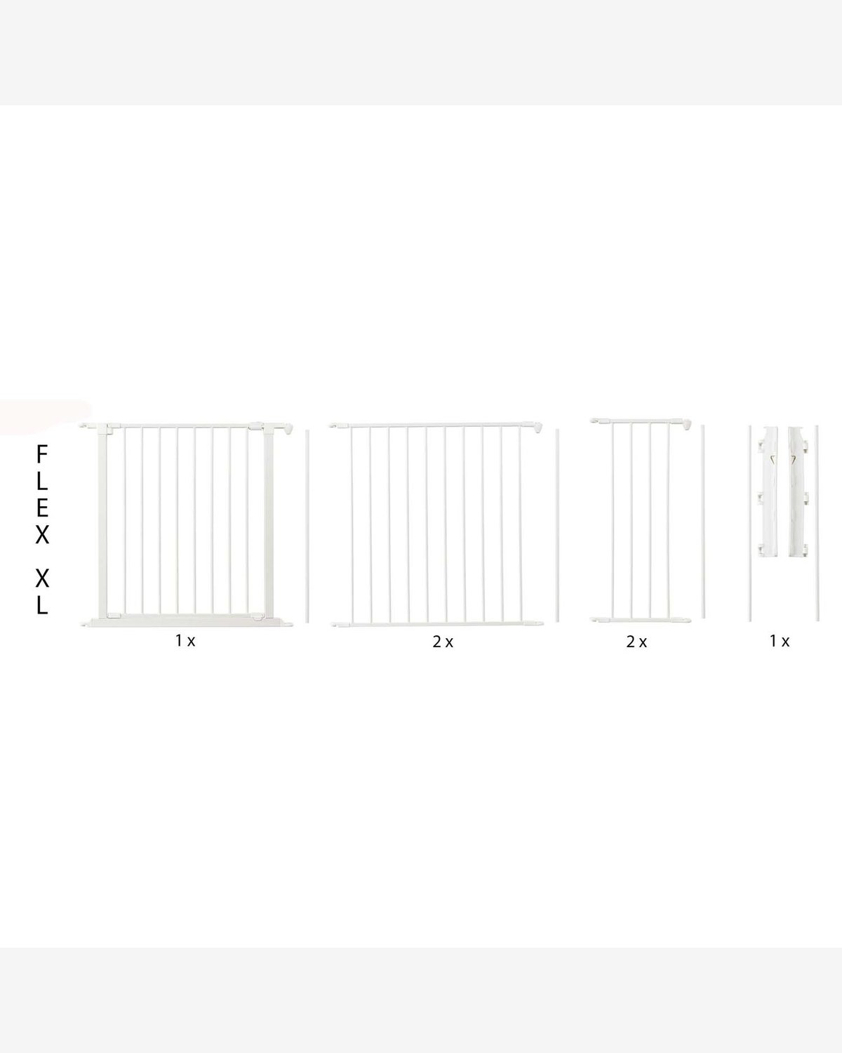 Barnegrind Flex XL – Vegghengt Sikkerhetsgrind 90 til 278cm – Utvidbart System