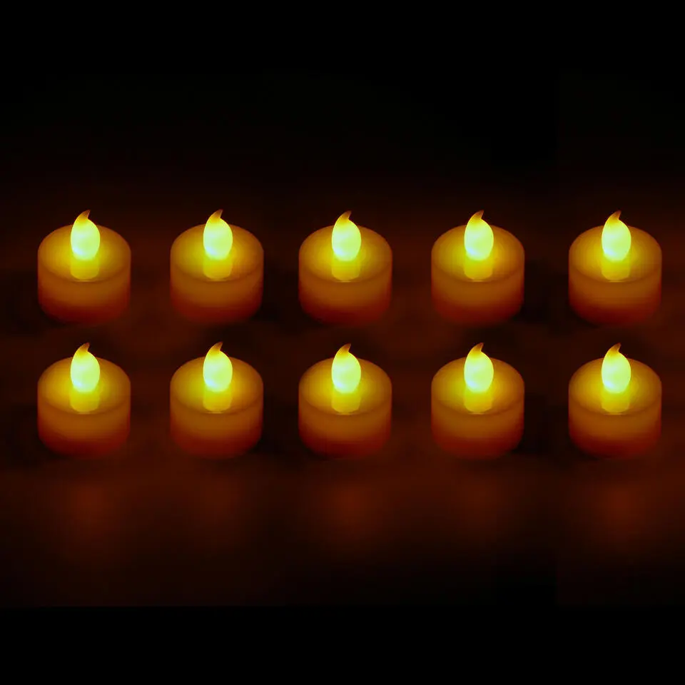 Cepewa Kaarsen - LED - 10 st - 3,5 cm - met afstandsbediening