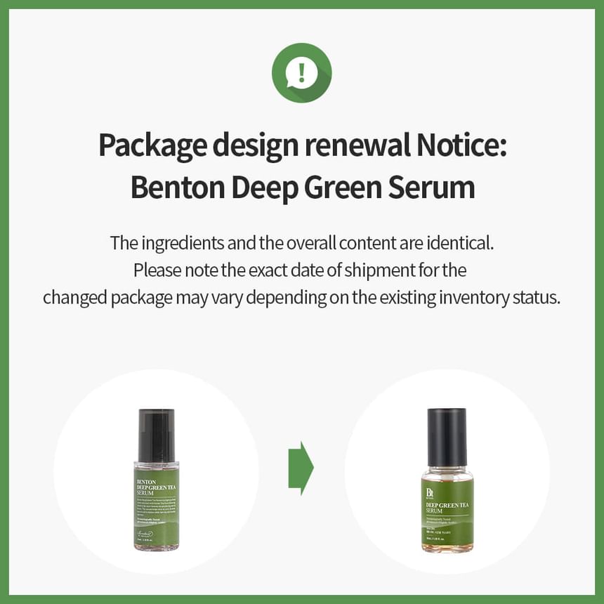 Benton - Diepgroene theeserum