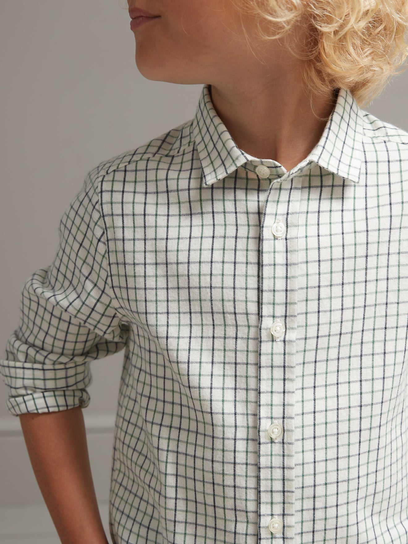 Chemise Garçon à carreaux Tattersall