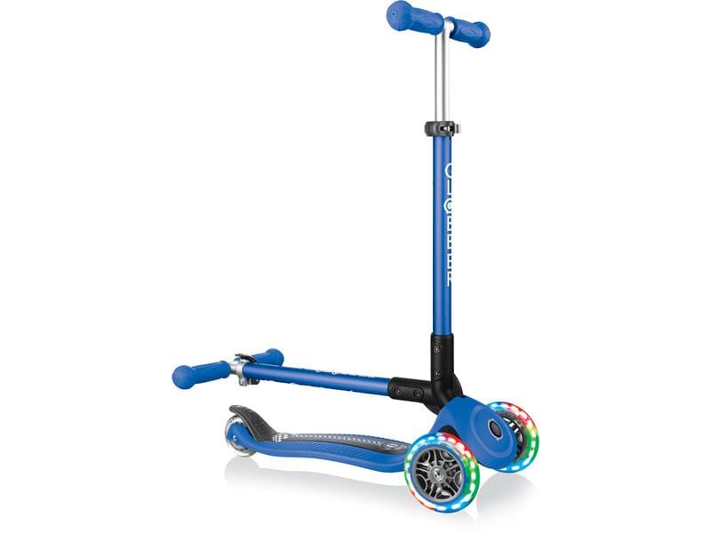 GLOBBER Scooter Primo Foldable Fantasy Lights Blau Faltbares Kickboard