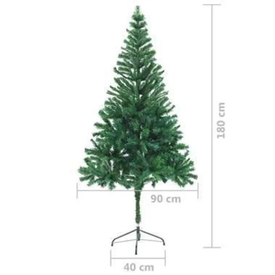 vidaXL - Kerstboom - Groen - 180 x 90 cm