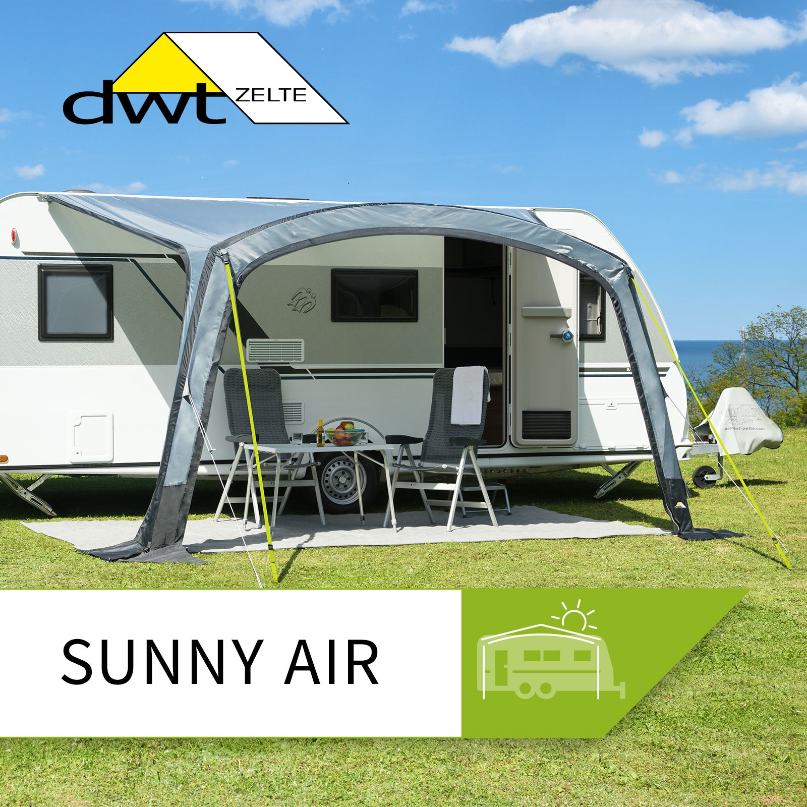 DWT Sunny Air 300 zonneluifel - 300 x 250 cm