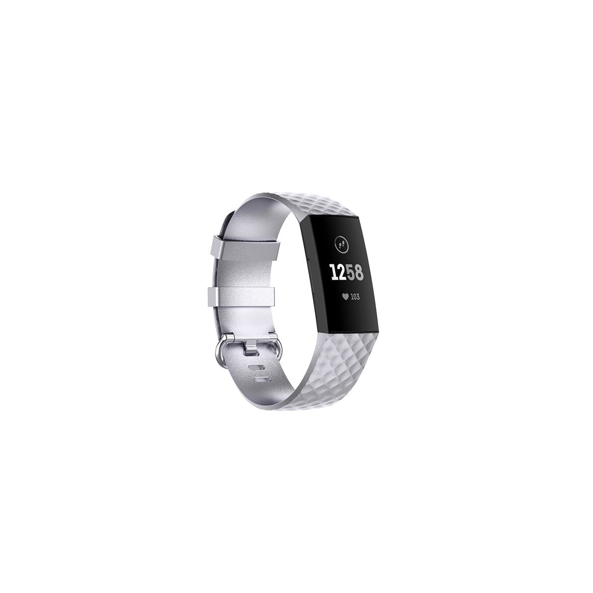 Armbånd Fitbit Charge4 / Charge3 L Sølv