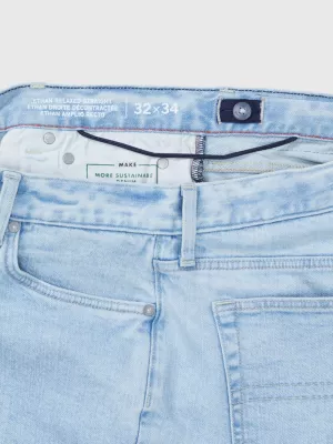 Calça jeans reta e relaxada Ethan adaptável