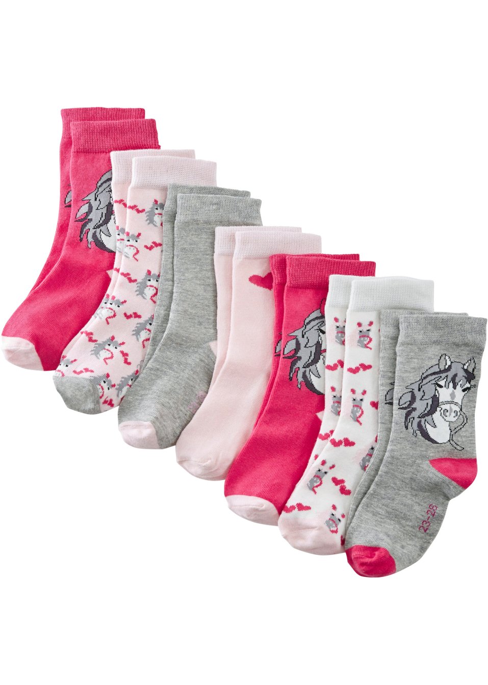 Lot de 7 paires de chaussettes enfant avec coton