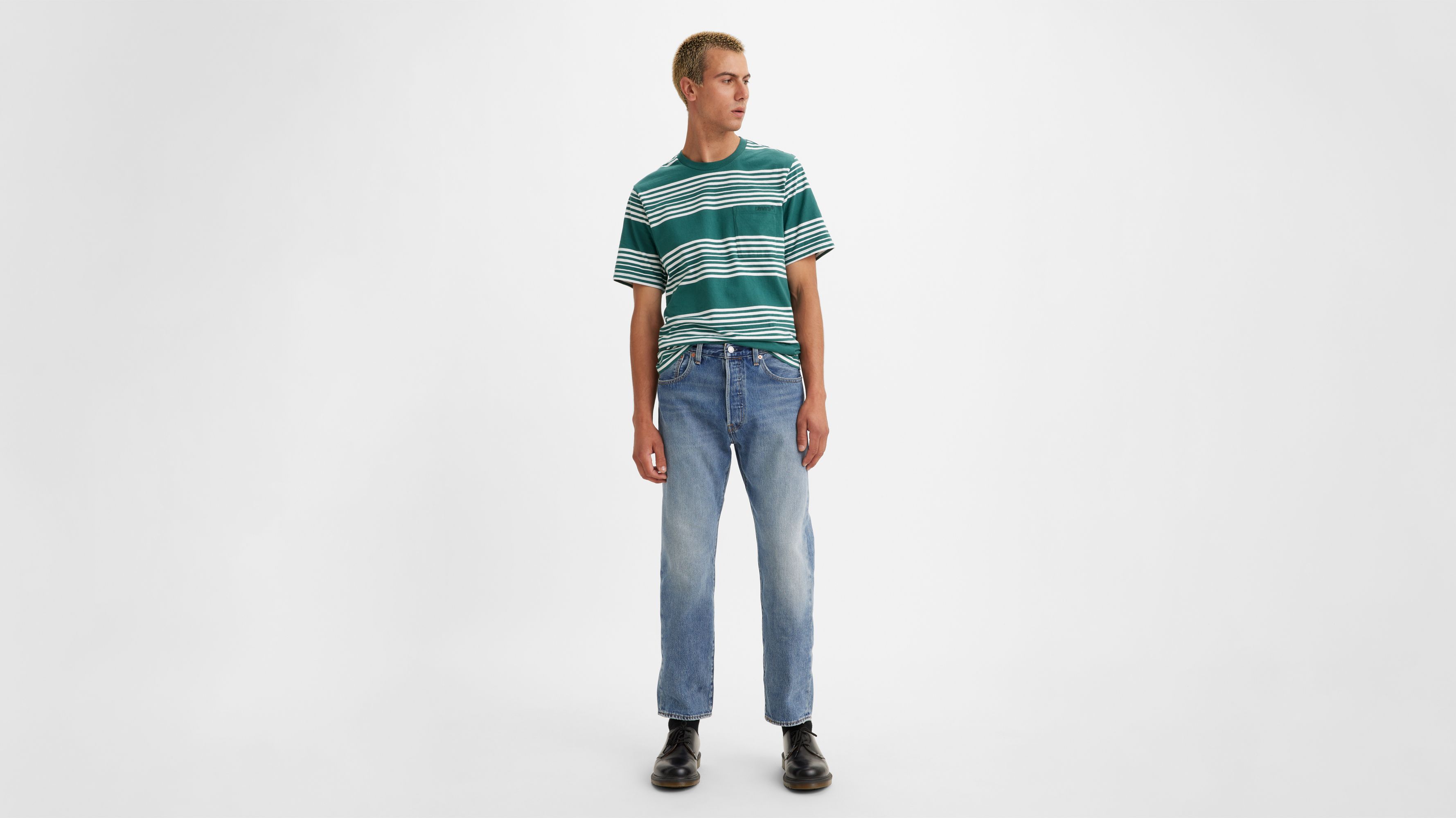 Jean 501® ’93 Crop - Medium Indigo Worn In - Bleu