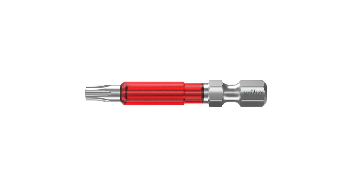 WihaBitset TY-bit 49 mm  (Rood, 5-delig)
