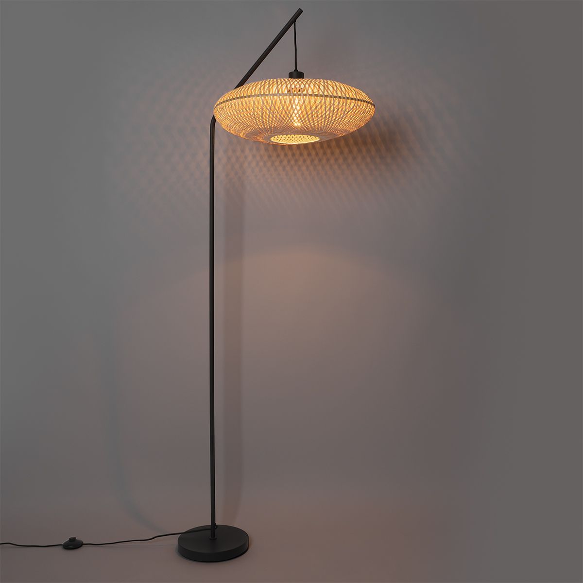 Oosterse vloerlamp bamboe - Ostrava