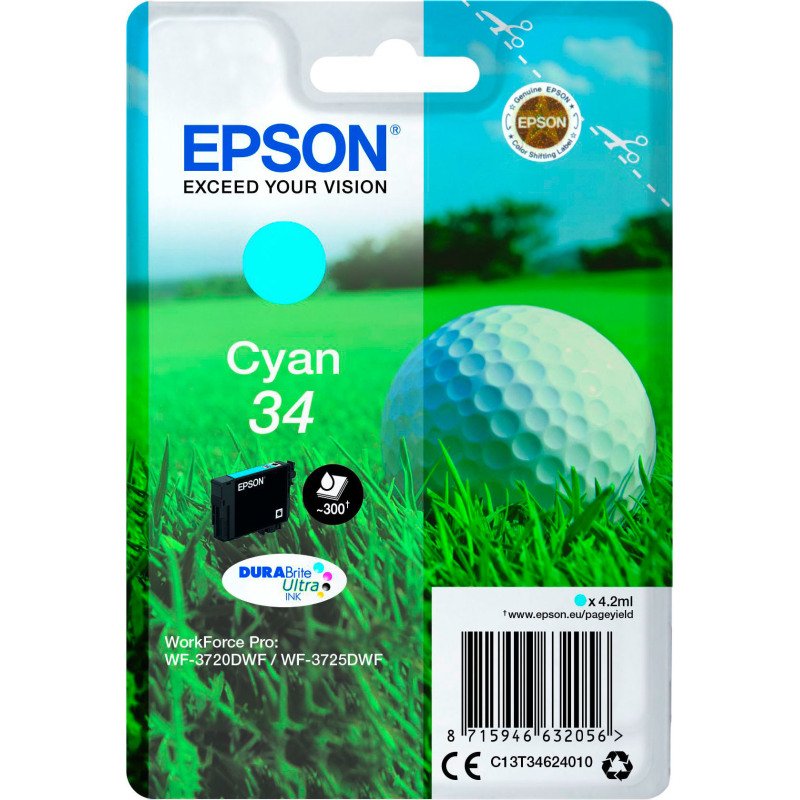 Epson 34 cartouche haute capacité couleurs pour imprimante jet d'encre