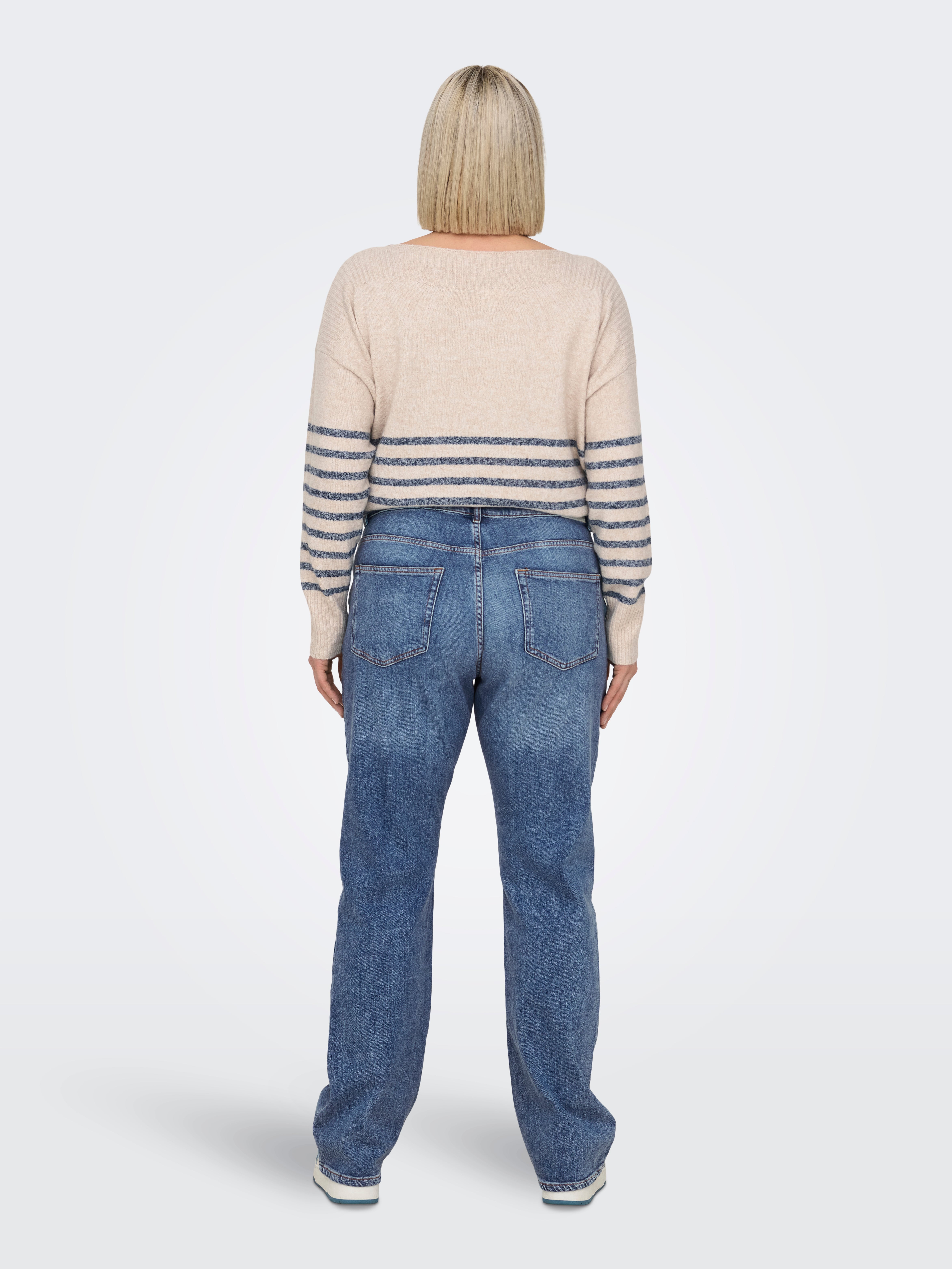 CAREVERLY Mittlere Taille Ausgestellt Jeans Medium Blue Denim