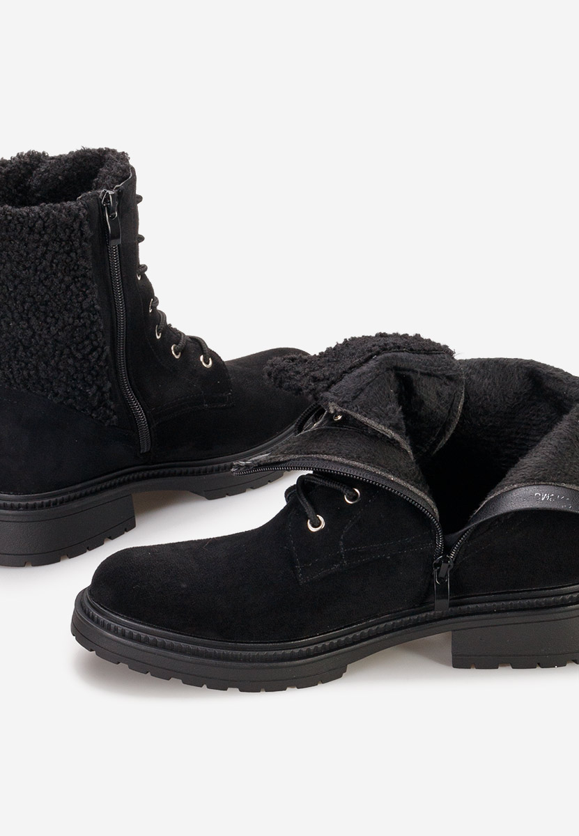 Bottines à lacets femme noirs Milaya