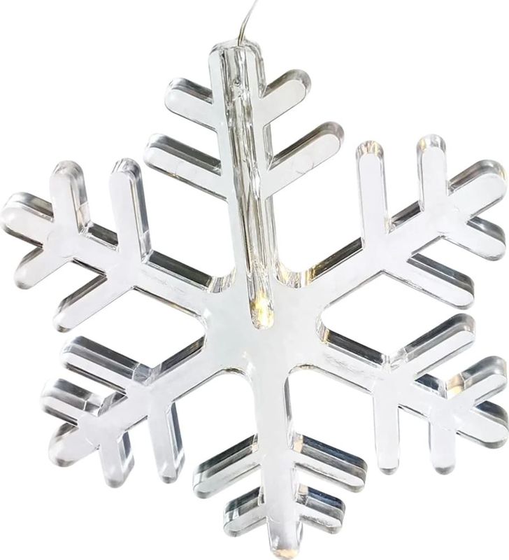 Kerstverlichting Lichtgordijn - Voor Het Raam -140 cm -sneeuwvlok - Raamverlichting