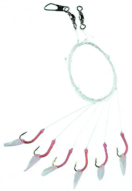Fladen Fladen Pink Sabiki Hekle #6 M/6 Kroker Rosa