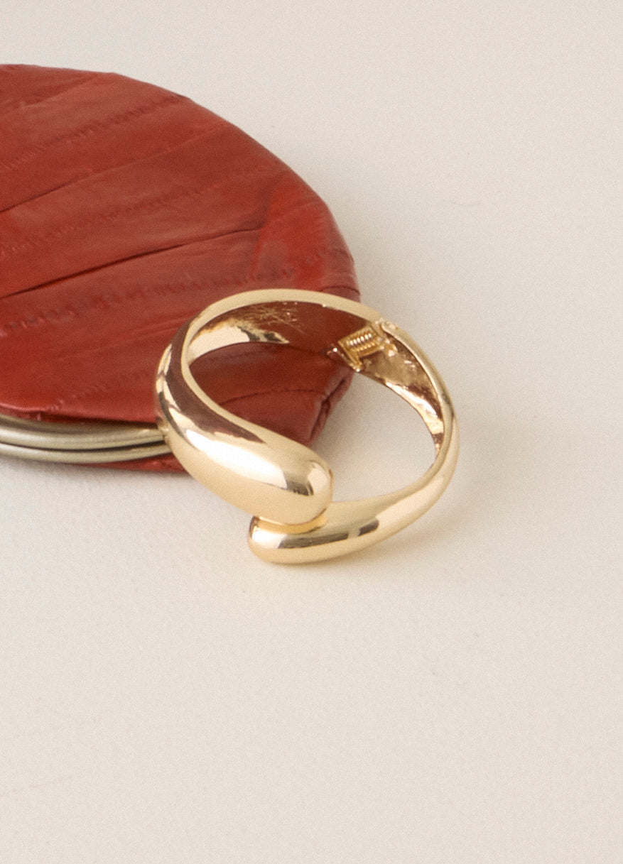 Black Colour  Isadora armring - guldfarvet