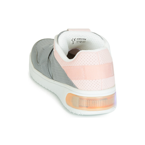 Geox - J XLED GIRL - Gris / Rose / LED