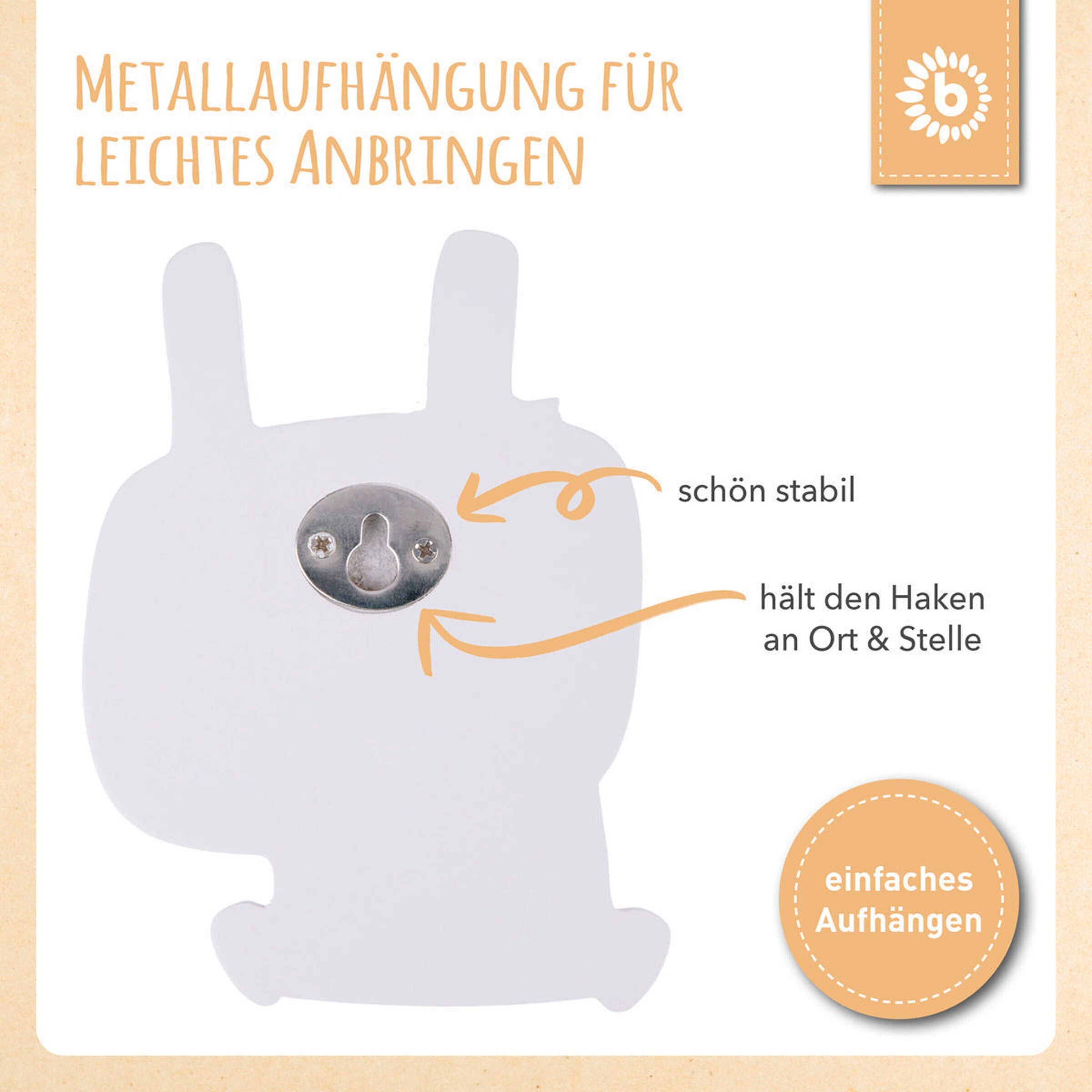 Bieco Kindergarderobe Hase Blau