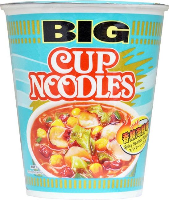 Nissin Big Cup Instant Noedels Pittige Zeevruchten Smaak 103g