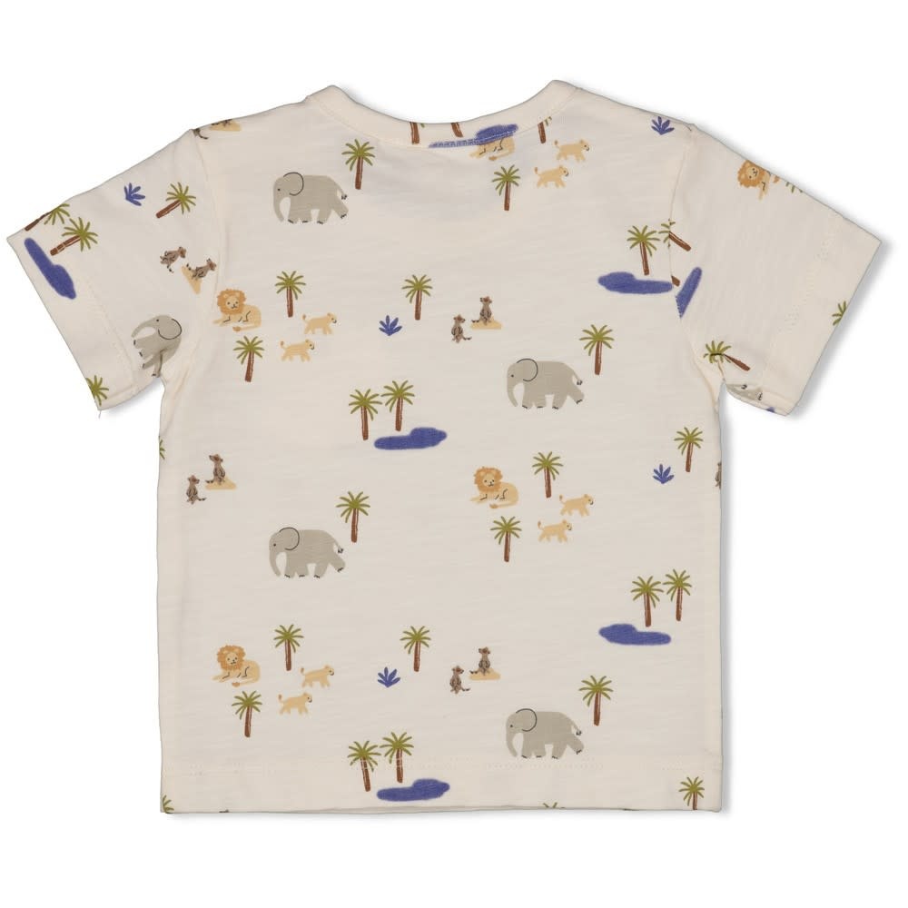 Feetje Feetje t-shirt aop - Safari Savage offwhite
