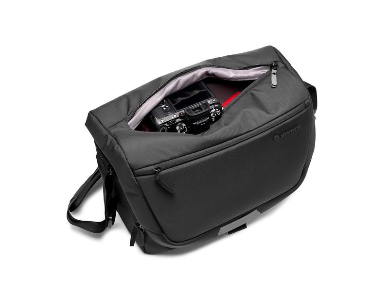 Manfrotto Kameratasche Advanced Messenger M III Schwarz Messenger-Kameratasche mit wasserabweisendem Material