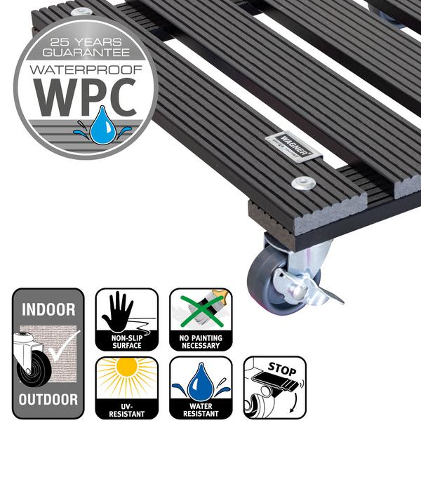 Wagner WPC-Pflanzroller, ca. B29/H7/T29 cm