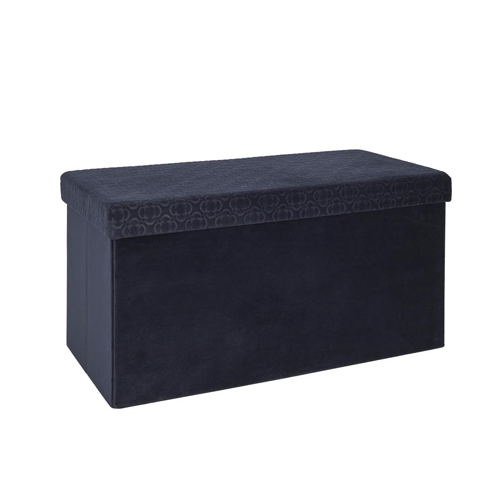 COFFRE BANC PLIABLE RETRO BLEU NUIT
