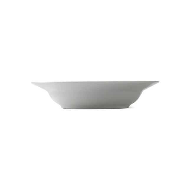 Royal Copenhagen  Hvid Riflet dyb tallerken - 21 cm.