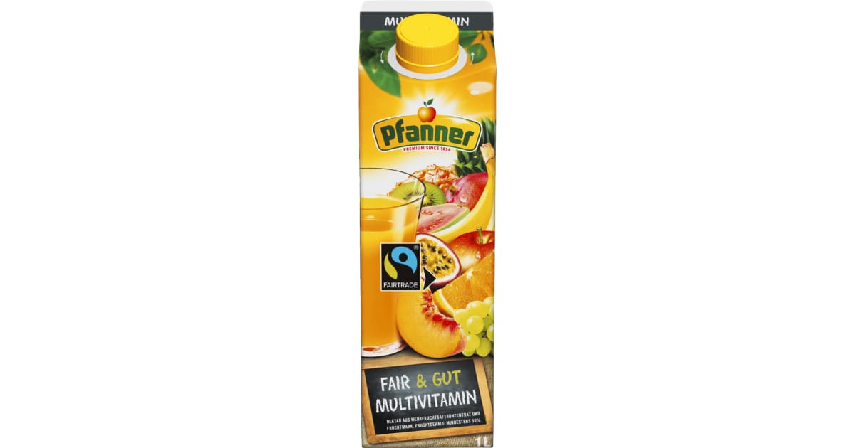 Pfanner Multivitamin Fairtrade 1,0 Liter (Einweg)
