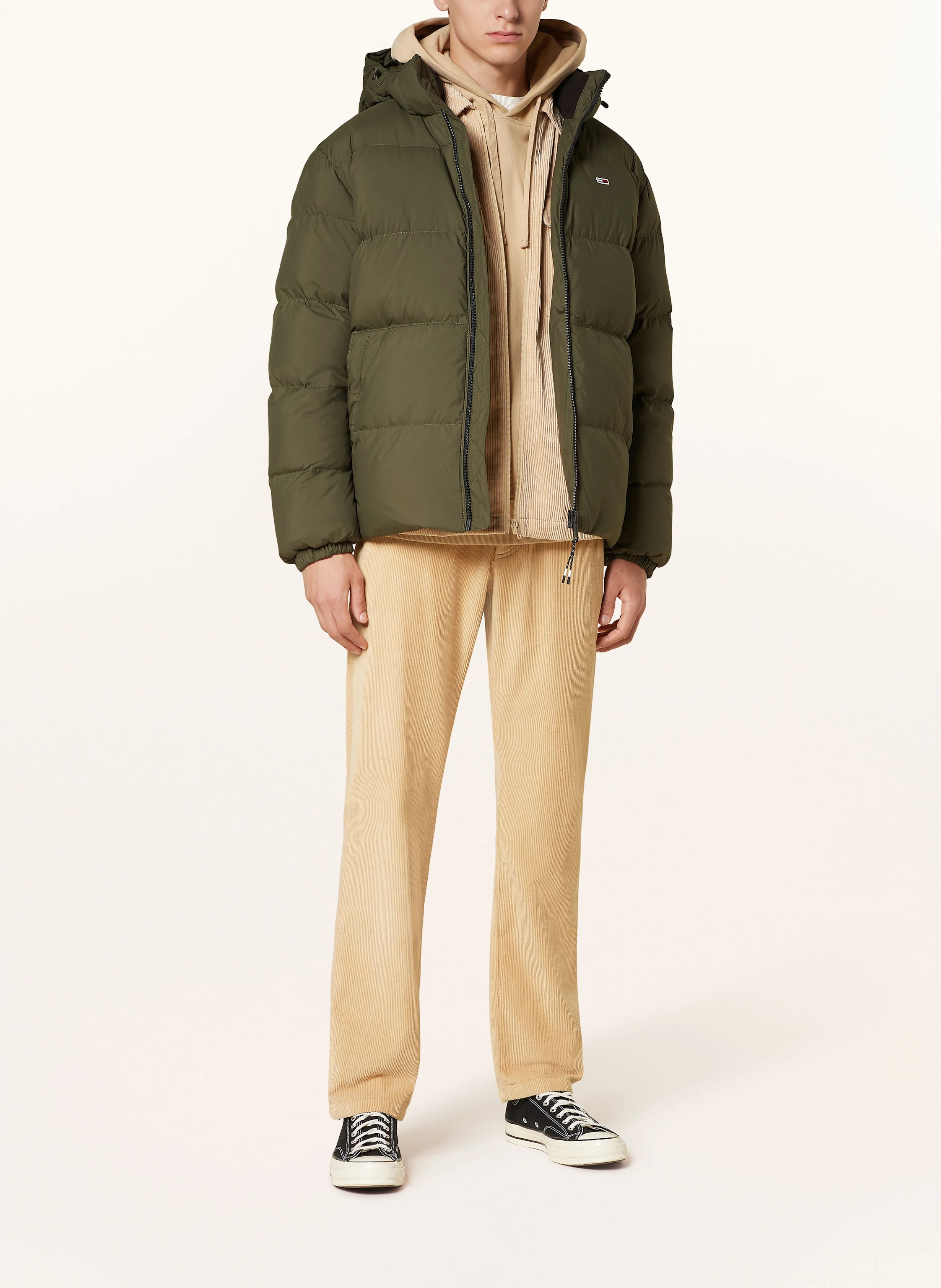 TOMMY JEANS Daunenjacke mit abnehmbarer Kapuze
