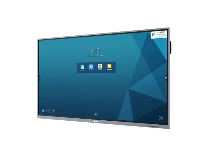 VIVITEK DS NovoTouch BK750i sølv 75''/3xHDMI/VGA/DP/USB