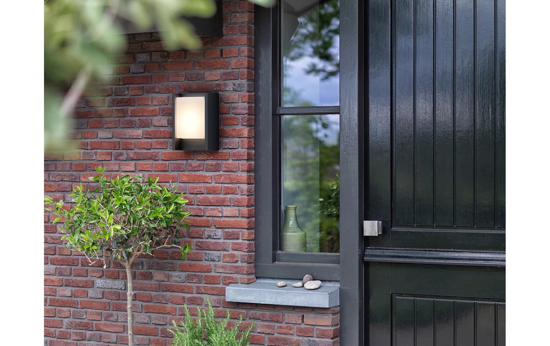 myGarden Wandleuchte Arbour, 600 lm, Anthrazit + SensorWandleuchte für den Aussenbereich, 1x 6 W, LED