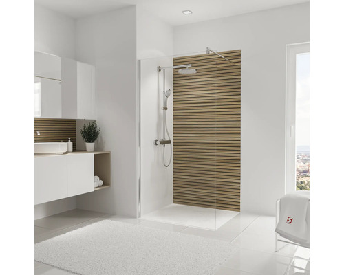 SCHULTE DecoDesign Japandi horizontaal douchewandpaneel ExpressPlus houtlook lariks 210 x 100 cm EP1901021 539