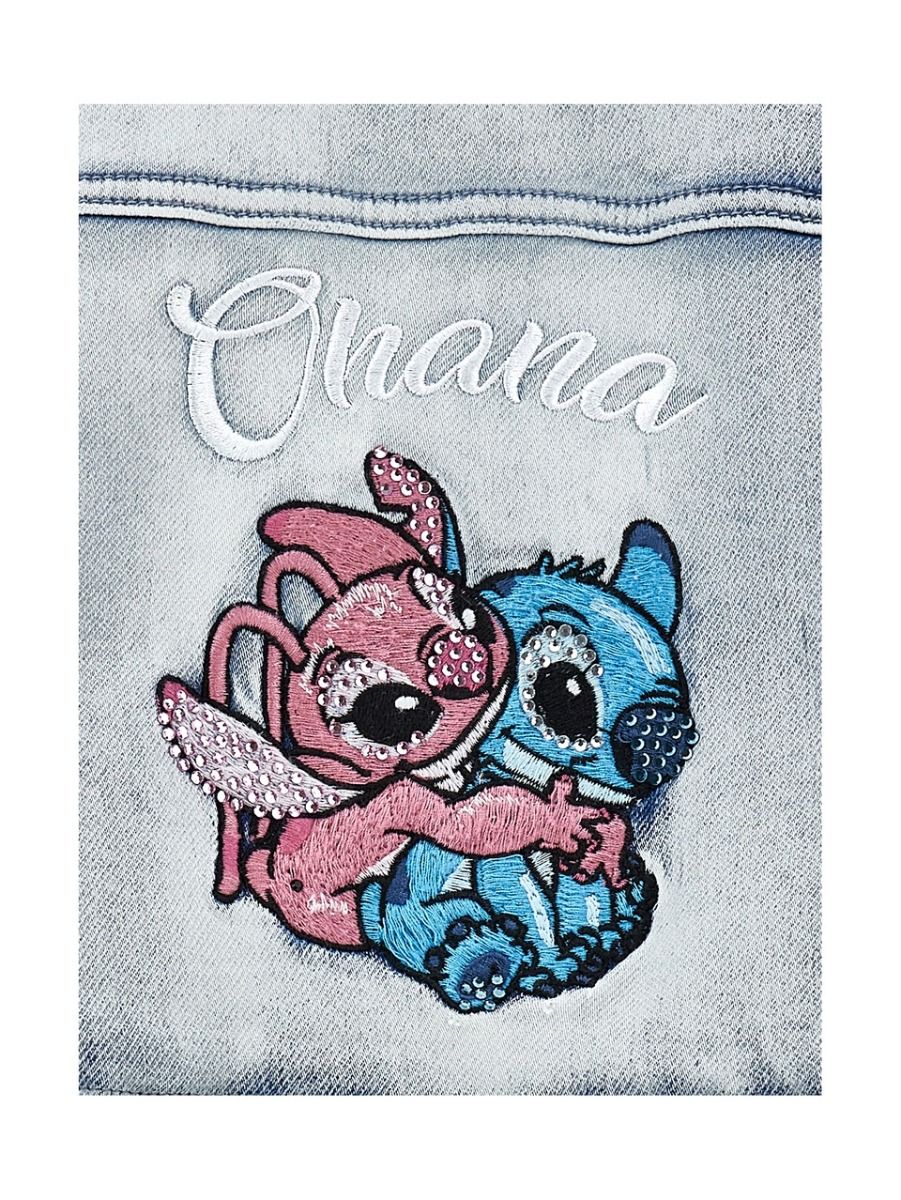 Monnalisa Denim Jacket Stitch & Angel